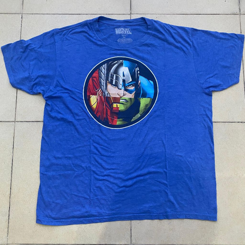 Kaos marvel cinematic universe strongest superheroes avengers original second Bekas murah, jual kaos