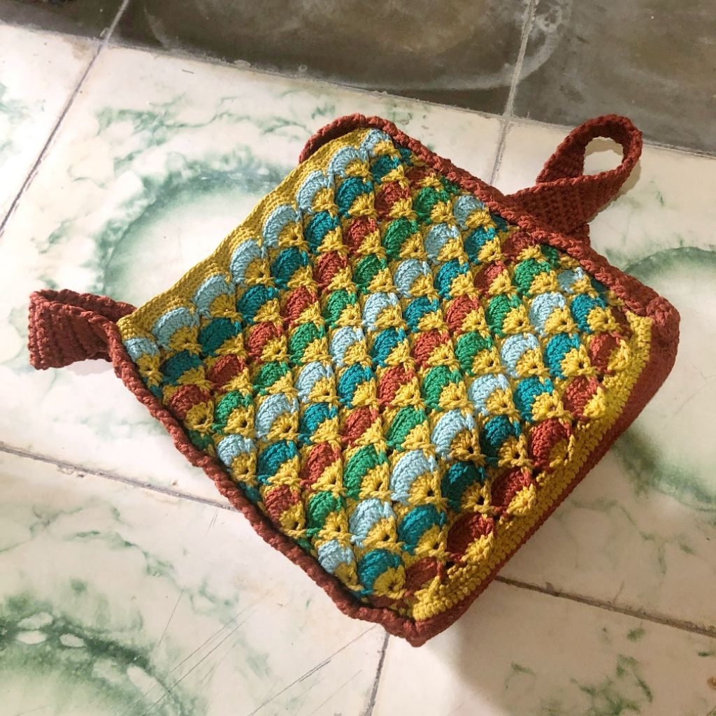 Preloved Tas Rajut Handmade Fashion Selempang