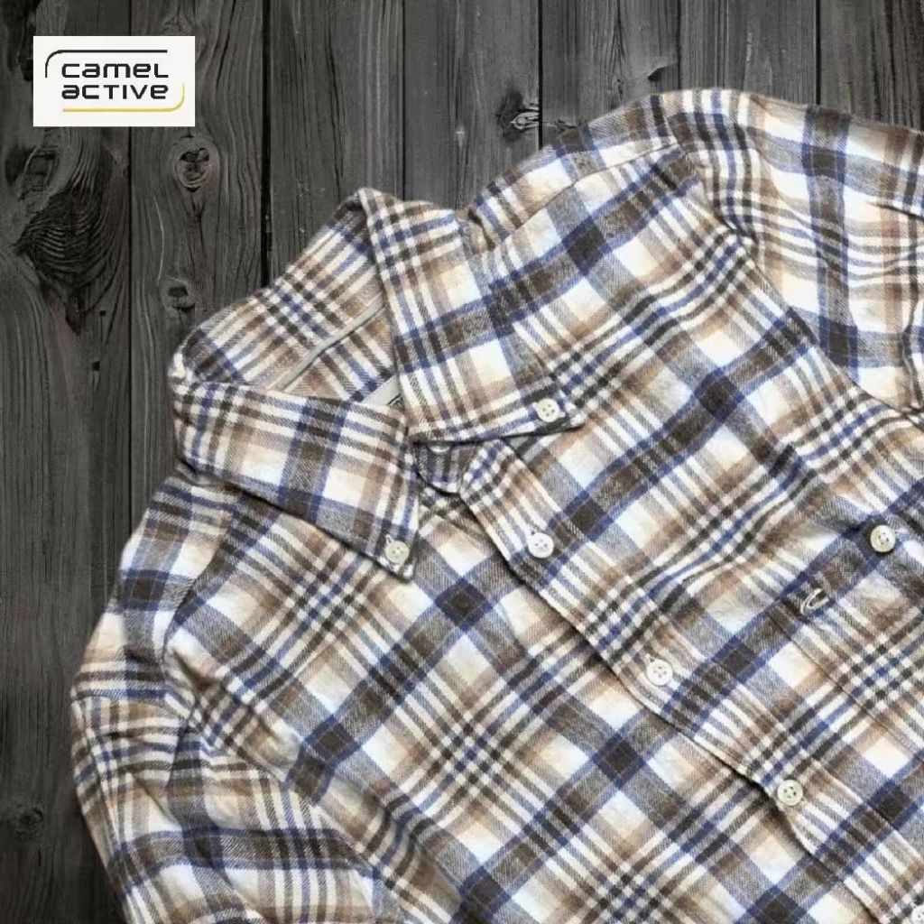 CAMEL ACTIVE Flannel Shirt 100% Original