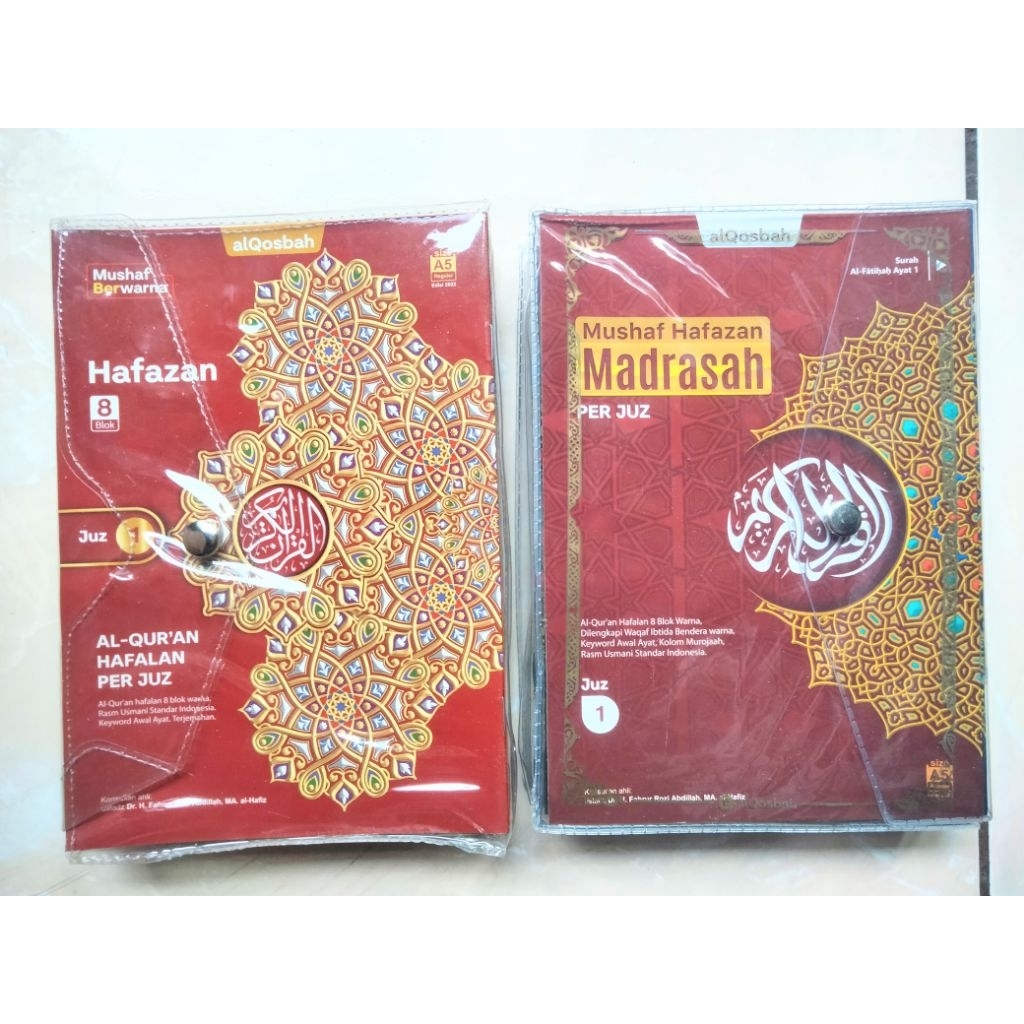 Al Quran Hafalan Hafazan Perjuz Al Qosbah 8 blok