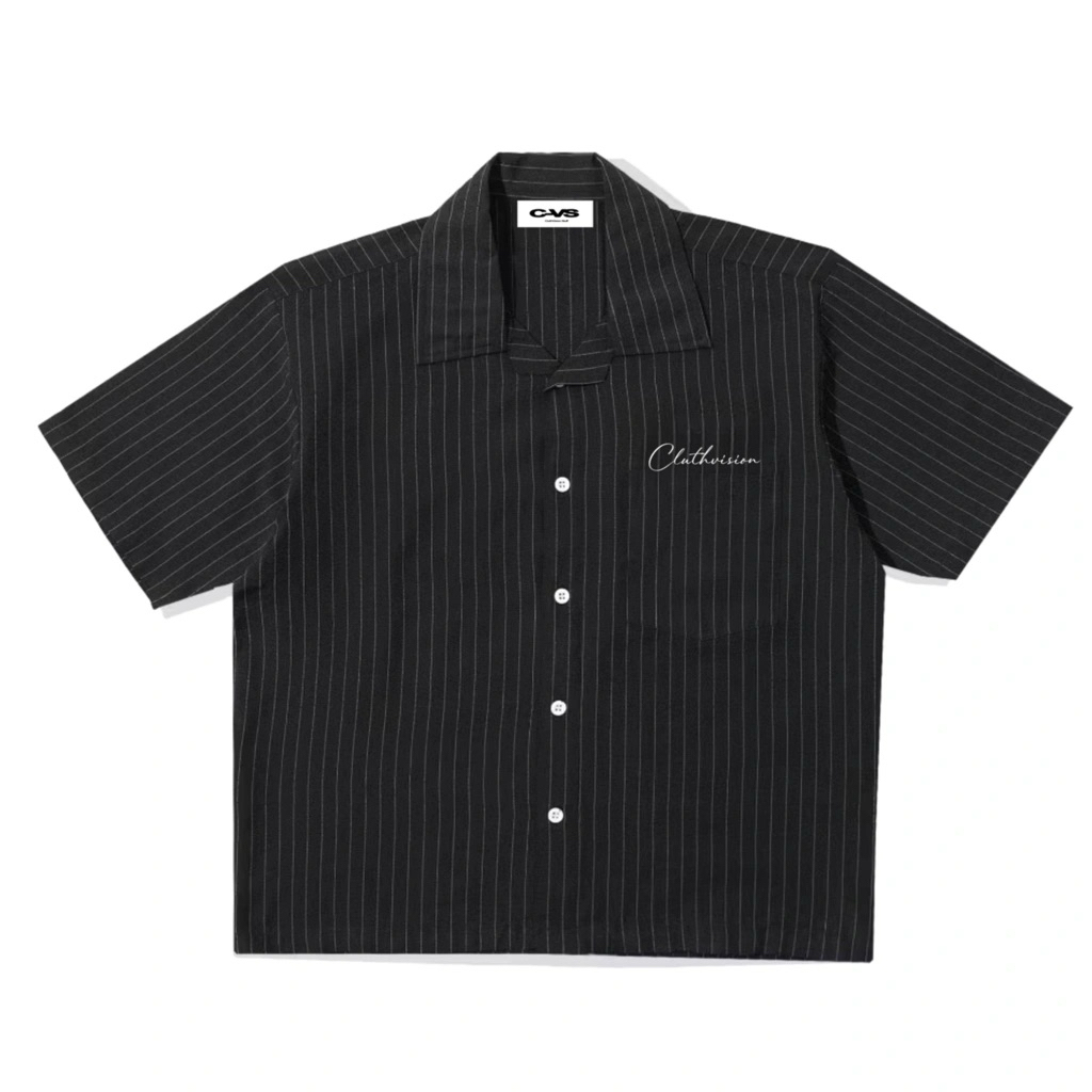 CLUTHVISION SHIRT BLACK BOXY/KNITWEAR LUCKY TEN