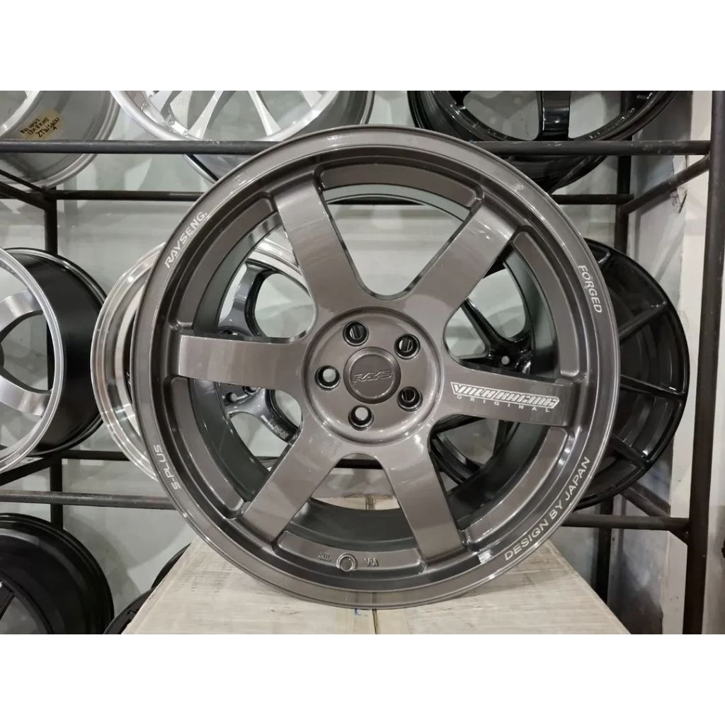 velg mobil ring 18 type rays model te37 baut 5 100 pelek mobil new avanza,veloz,xenia,sienta,Ft86,to