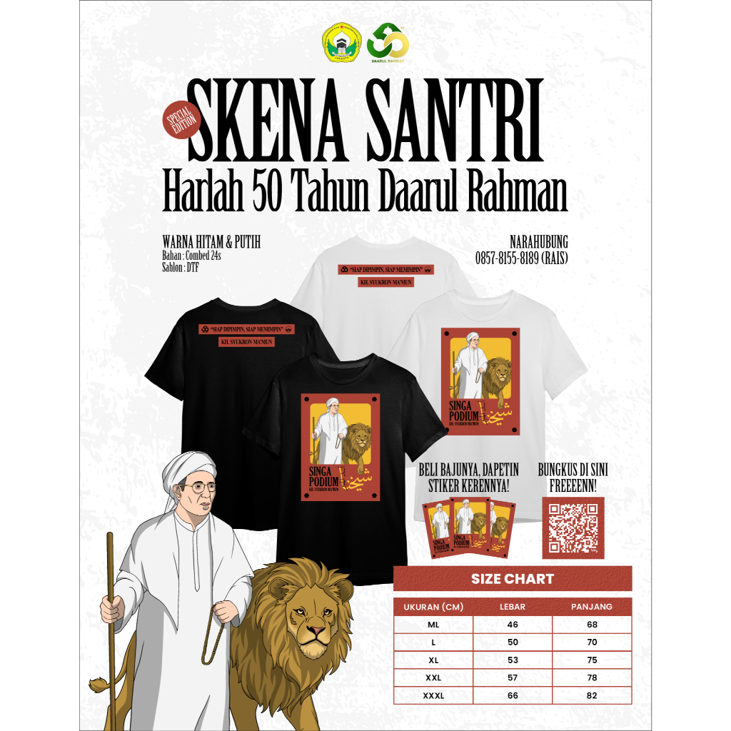 KAOS "SINGA PODIUM" KH. SYUKRON MA'MUN