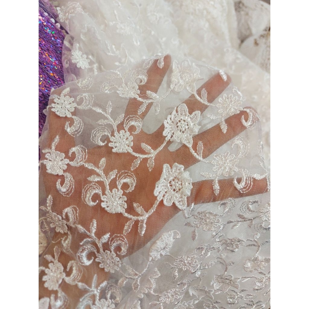 kain brokat prada premium  - kain brokat prada mewah  - kain brokat prada original ( BW ) ic