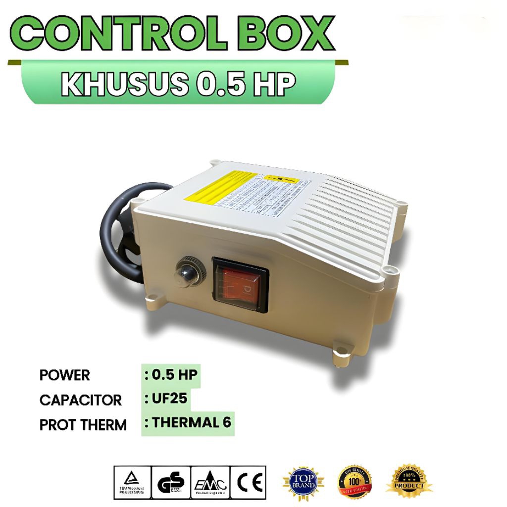 Control Box Pompa Satelit 0.25HP - 0.33HP - 0.5HP - 0.75HP - 1HP Control Box Pompa Submersible - KHU