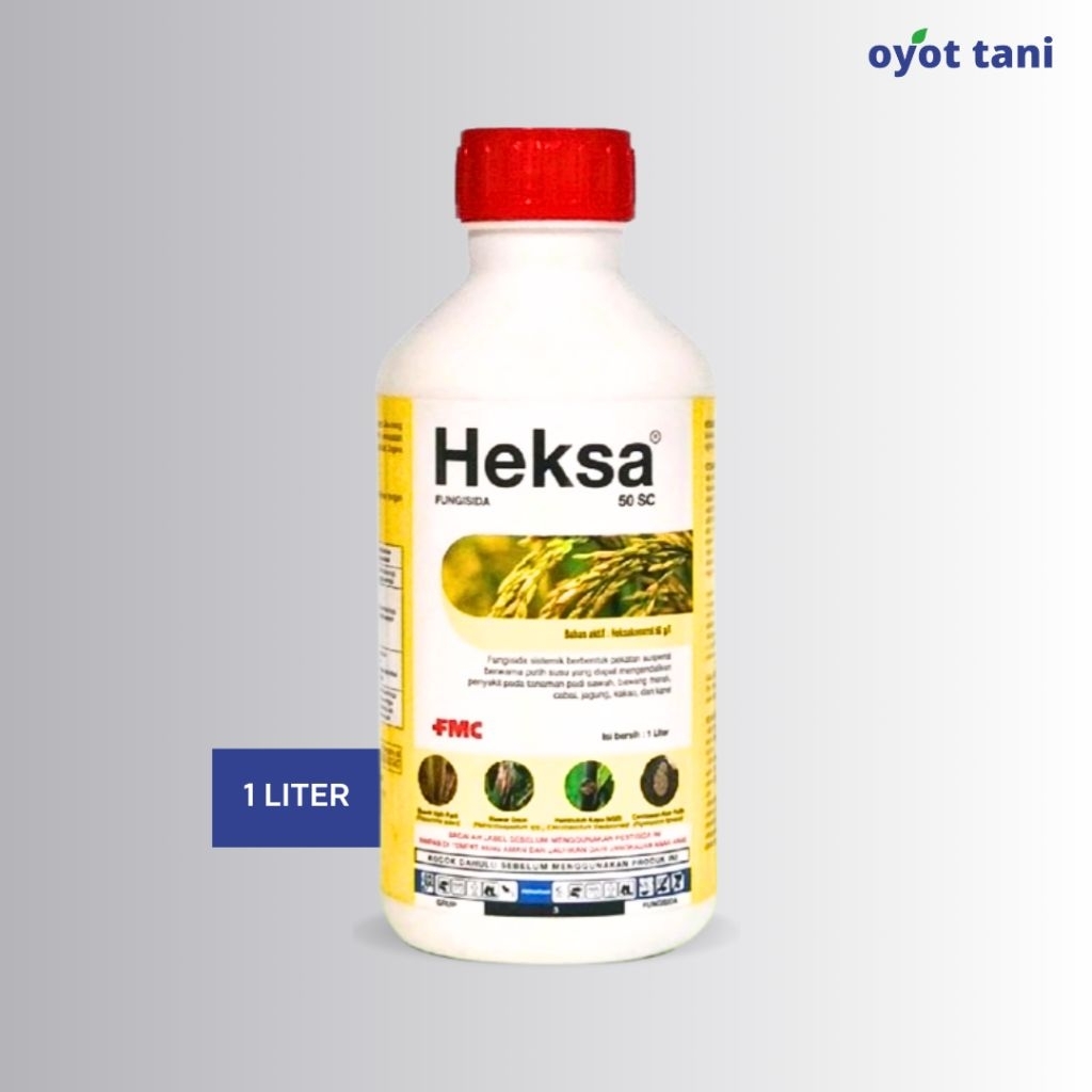 Heksa 50SC 1 L (Original) | Fungisida Sistemik Bahan Aktif Heksakonazol 50 g/L | Obat Pembasmi/Penge