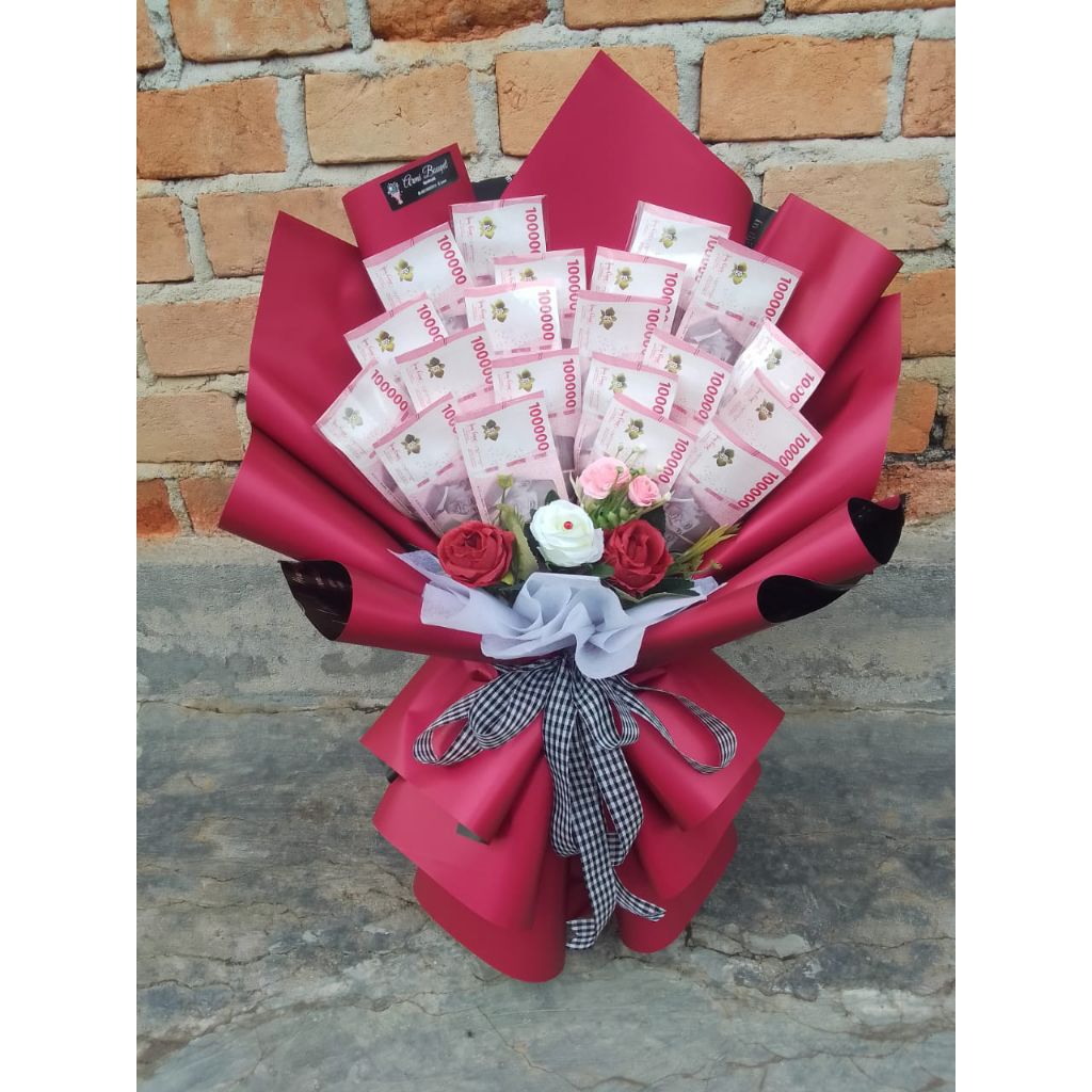 buket uang 20 lembar