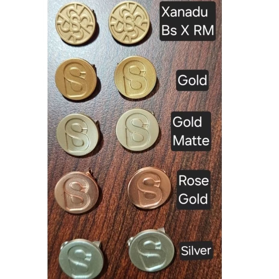 Round Signature Brooch  ButtonScarves Pin Dagu