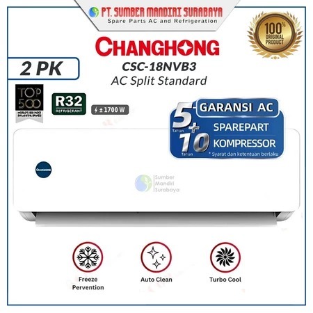 AC UNIT CHANGHONG 2PK STANDART CSC-18NVB3 | 2PK DELUXE