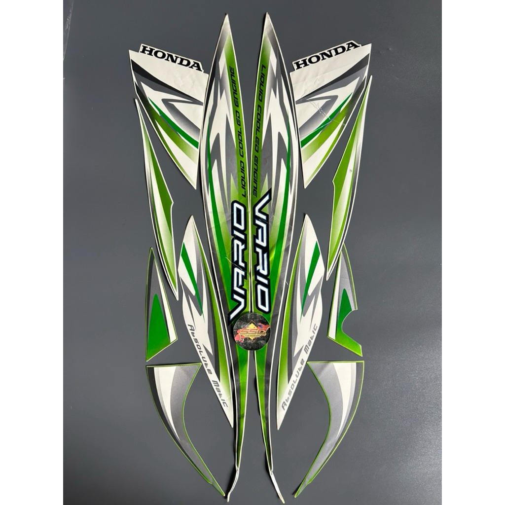 STRIPING STIKER VARIO KARBU 2012 PUTIH HIJAU ORIGINAL