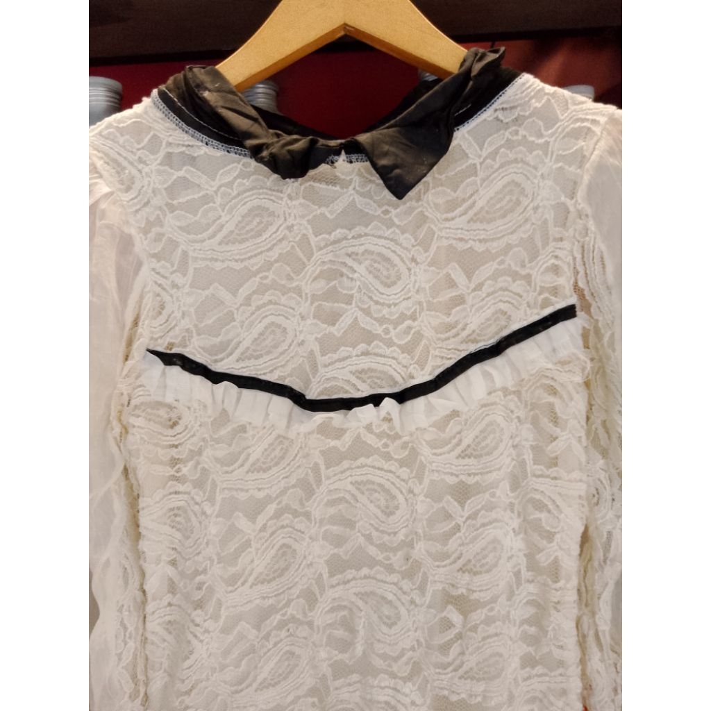 atasan vintage renda imut pl preloved