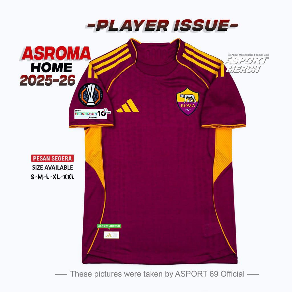 JERSEY AS ROMA PLAYER ISSUE