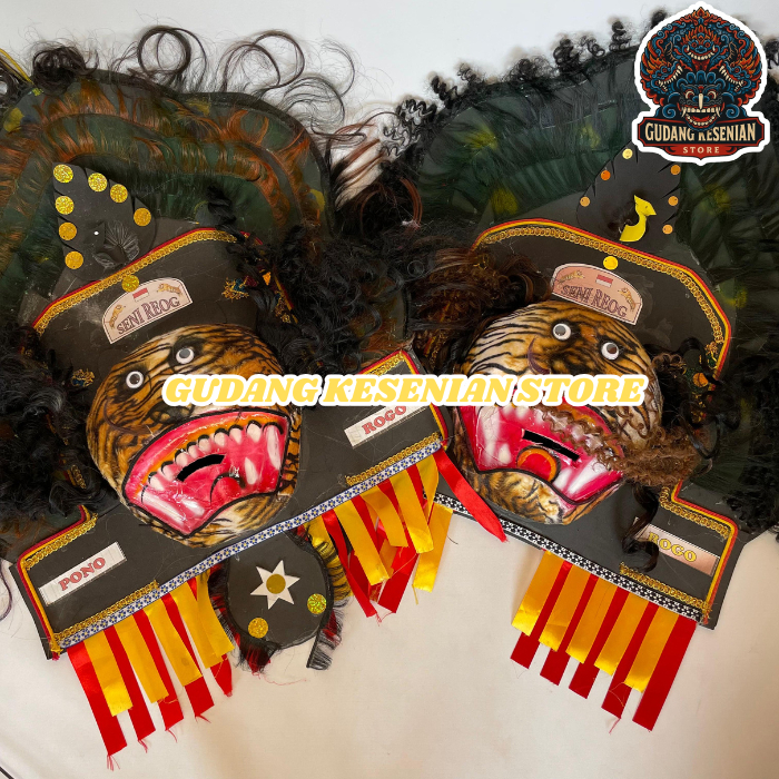 TERLARIS MAINAN TOPENG REOG PONOROGO. KESENIAN. TOPENG ANAK REOG PONOROGO. MAINAN TRADISIONAL. GKS