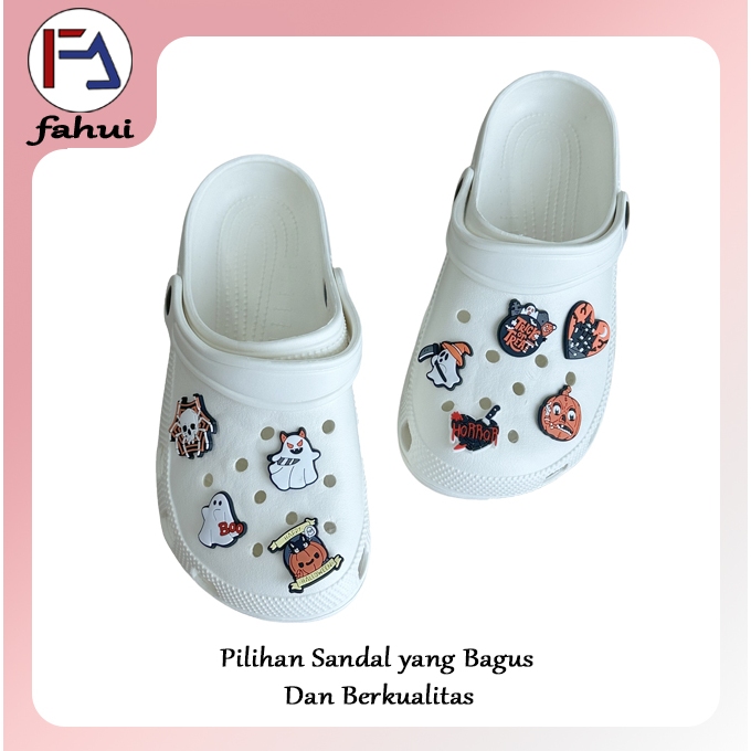 FaHui Sandal Wanita Branded Original  Sandal Lucu Wanita Sepatu Sandal Wanita Kekinian Sepatu Karet 