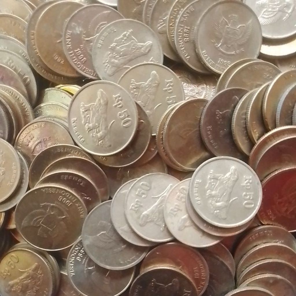 UANG KUNO KOIN 50 RUPIAH KOMODO TAHUN 1991-1998