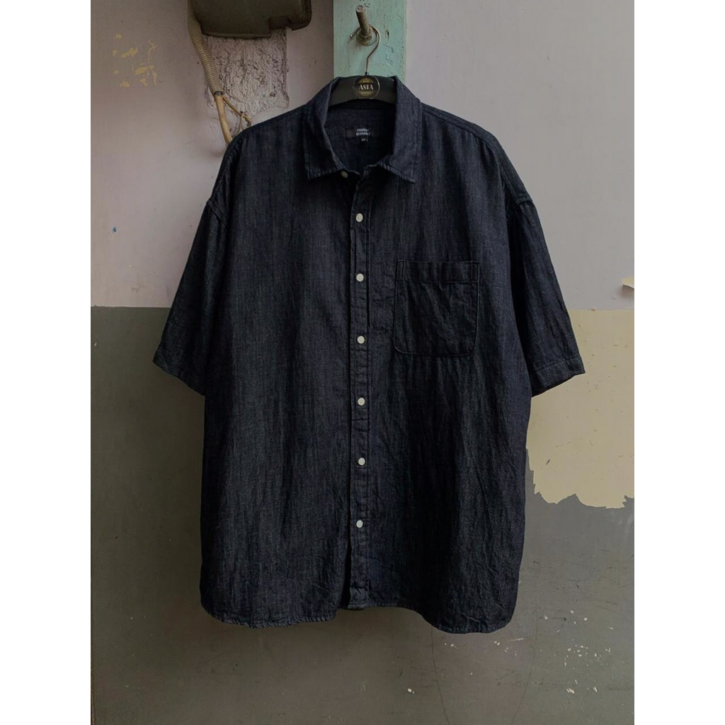 kemeja lengan pendek musinsa standard denim preloved