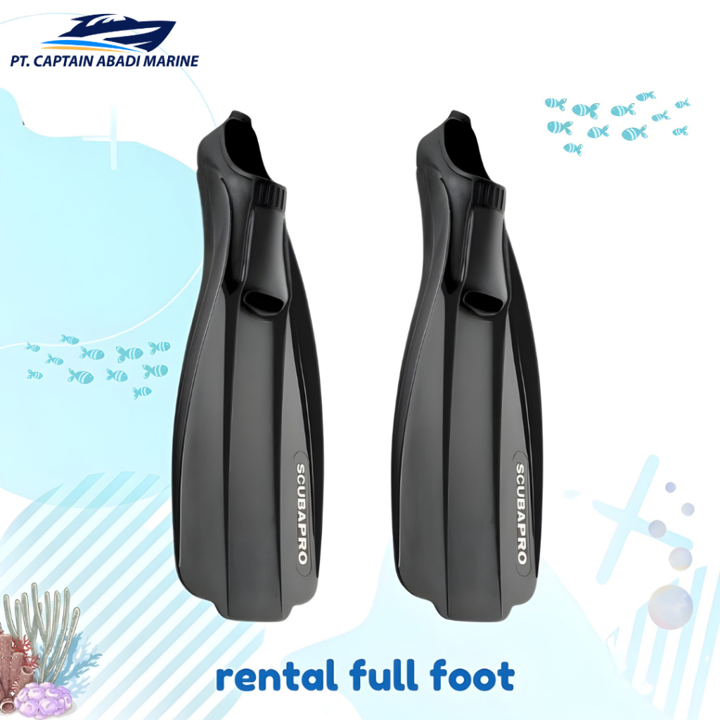Kaki Katak SCUBAPRO Rental Fins  Diving Fins Full Foot