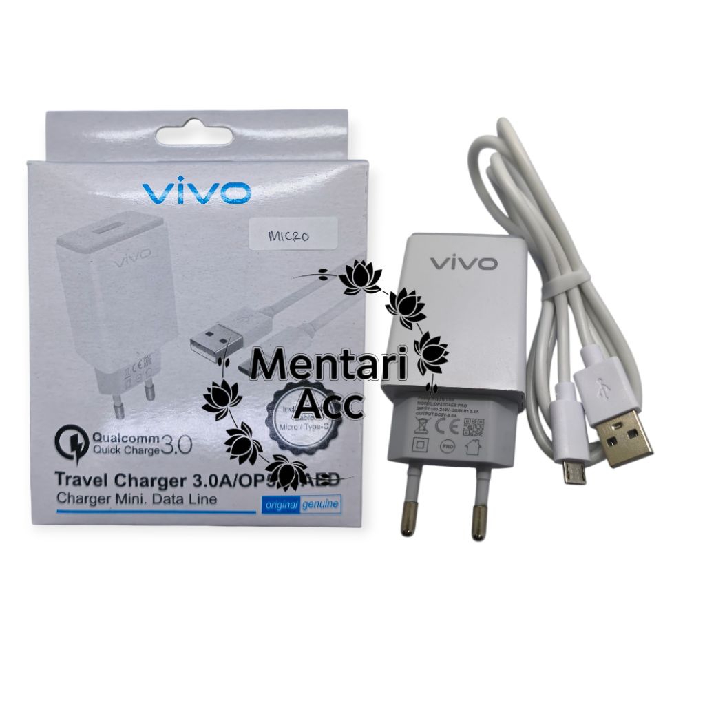 CHARGER CASAN HP VIVO Y20 / Y20S / Y20i TYPE MICRO USB ORI