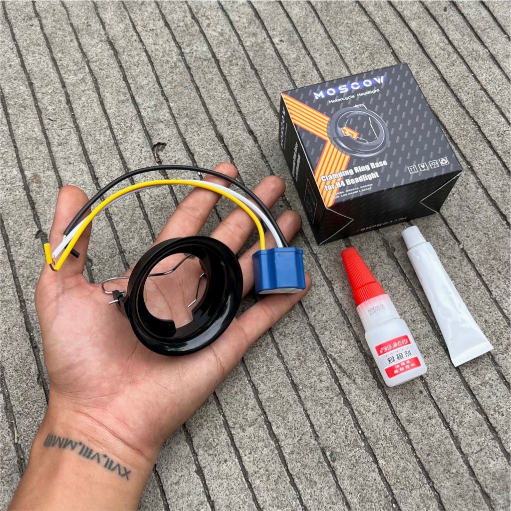 DUDUKAN LAMPU SOCKET H4 BAHAN MATERIAL PLASTIK ABS VARIASI DUDUKAN LAMPU UNIVERSAL MOTOR MATIC DAN B