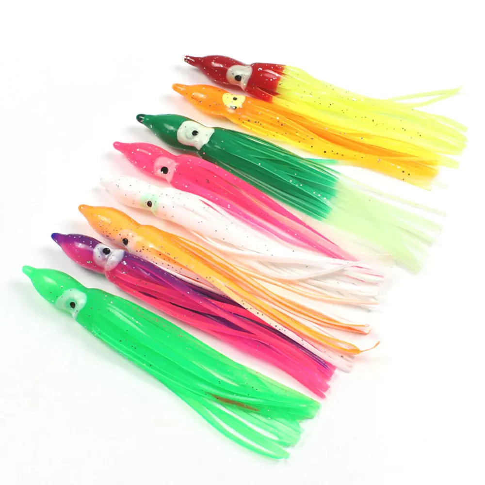 Octopus Skirt 9cm Umpan Cumi Karet Silikon Gurita Cumi Karet GID Umpan Pancing Soft Lure Squid GID