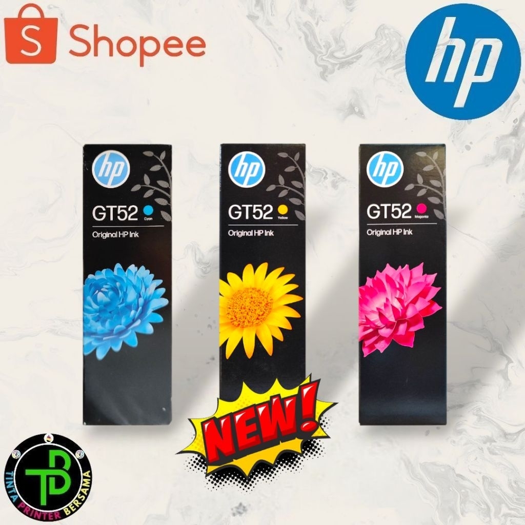 Tinta Hp GT52 Colour HP Smart Tank 200 Series , HP Smart Tank 510 series, HP Smart Tank Plus 550 ser