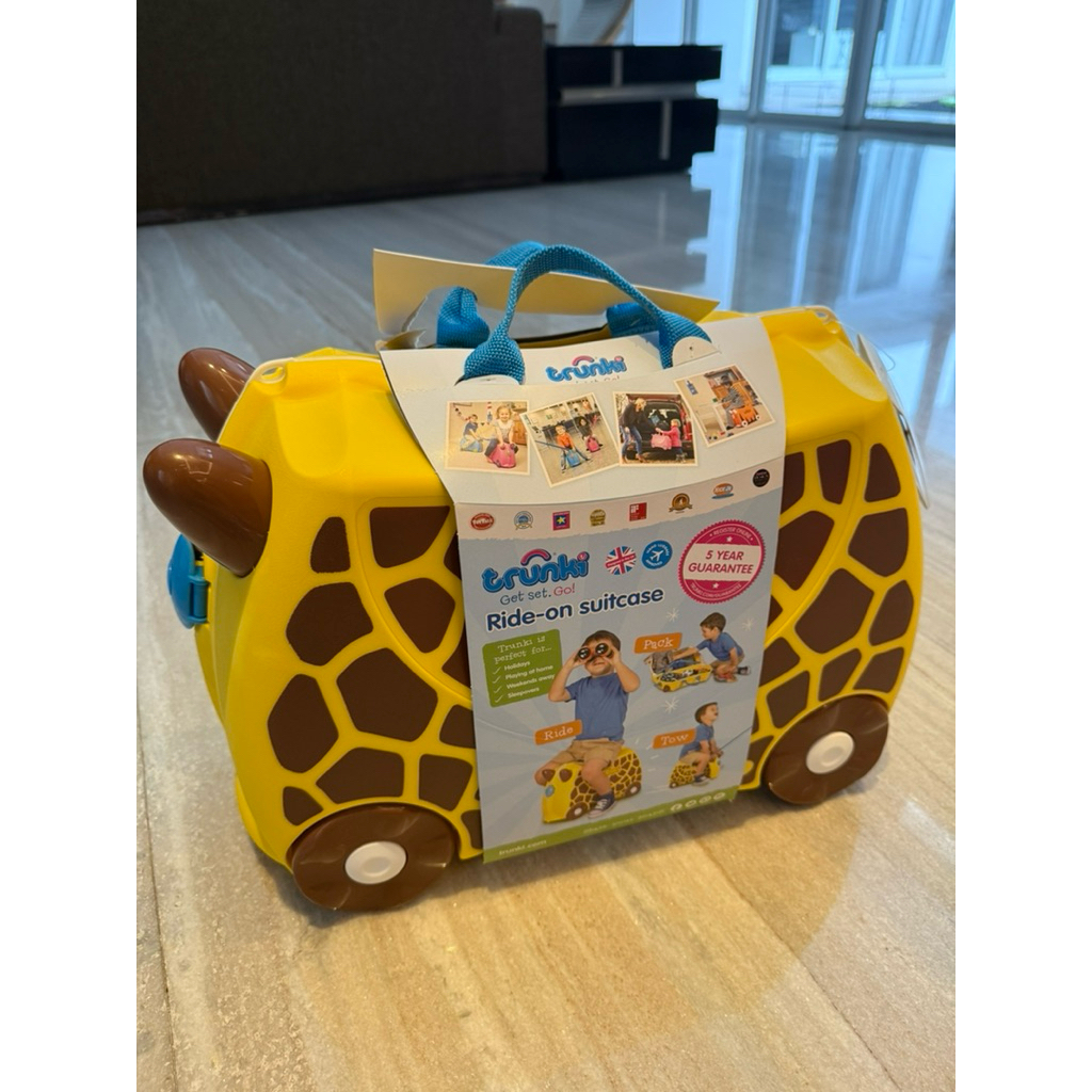 Trunki Ride On Suitcase / Trunki / Tas Troli Anak / Tas Trunki / Tas Dorong Anak