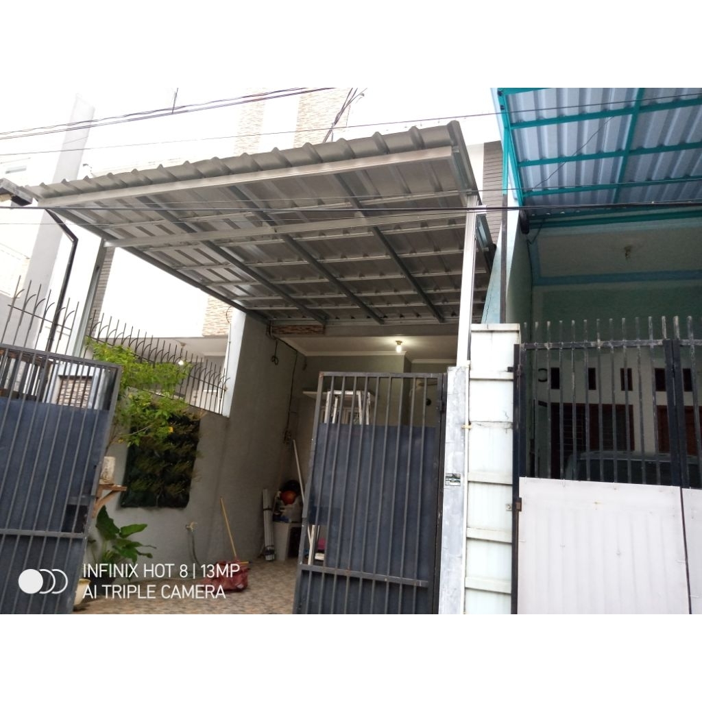 Kanopi atap spandek polos