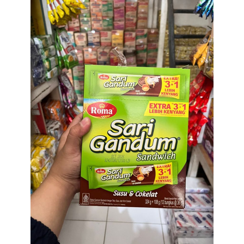 BISKUIT ROMA GANDUM ISI COKLAT
