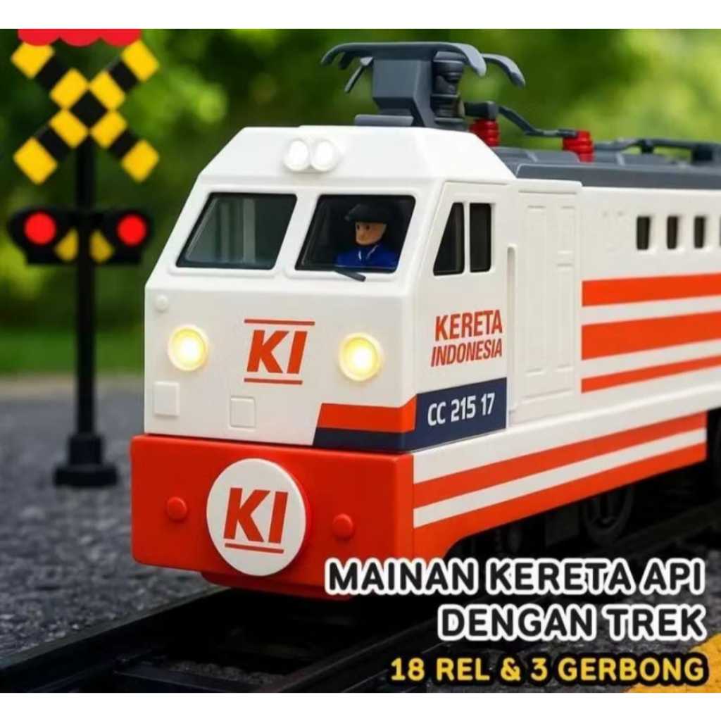 Mainan Anak Kereta Api Indonesia Mainan Lokomotif Gerbong Kereta API KAI