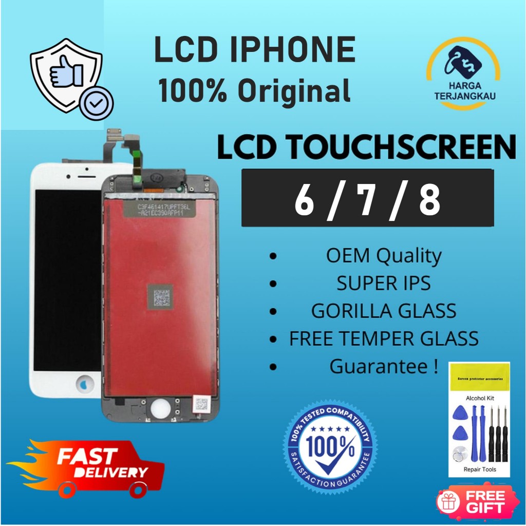 LCD Display iPhone 6s Plus 7 8 Plus - Solusi Layar Pecah/Rusak