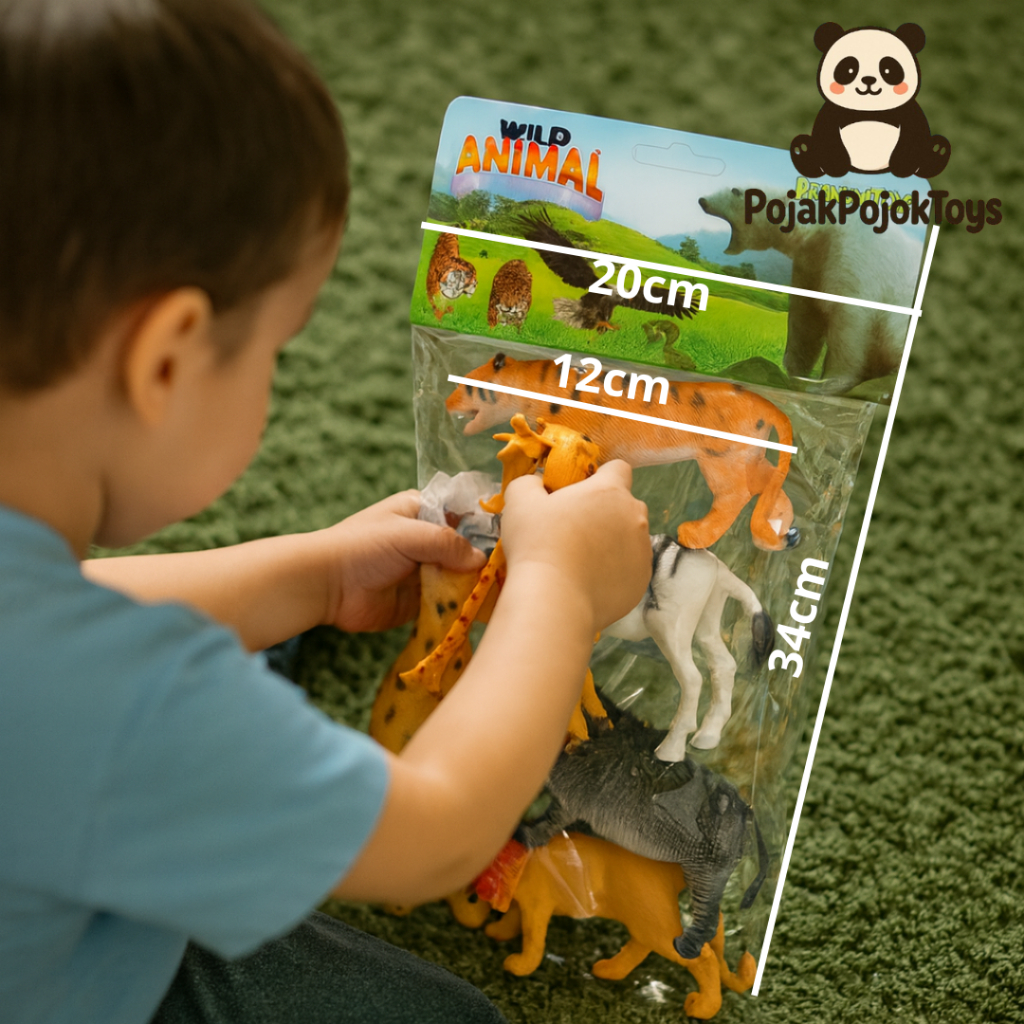 MAINAN ANAK HEWAN HEWAN KARET WILD ANIMAL - SET MAINAN HEWAN LIAR PREMIUM TOYS