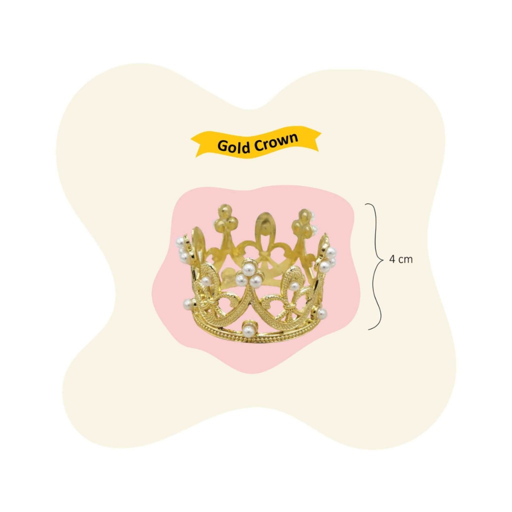 Cake Topper Mahkota / Crown Cake Topper