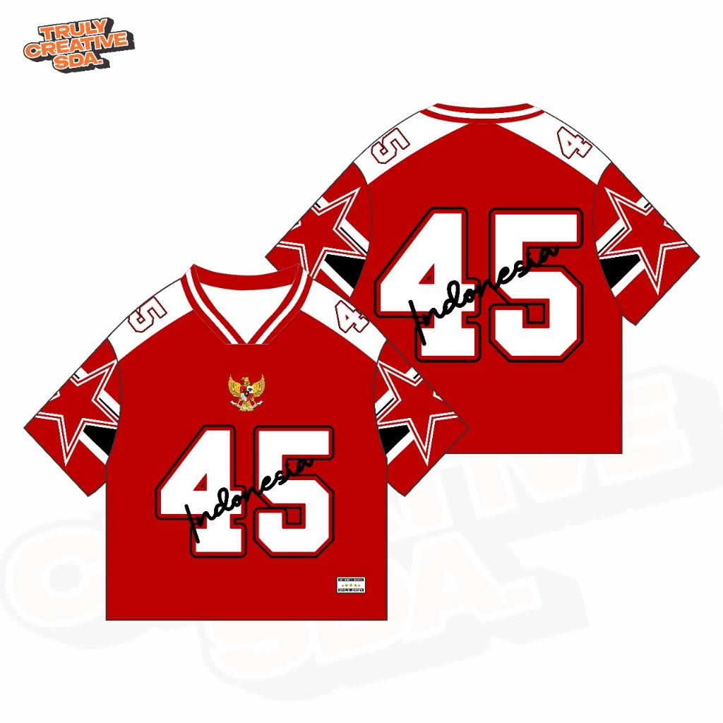 Jersey Timnas Indonesia Vintage | Jersey Indonesia | Jersey Timnas | Jersey Oversized