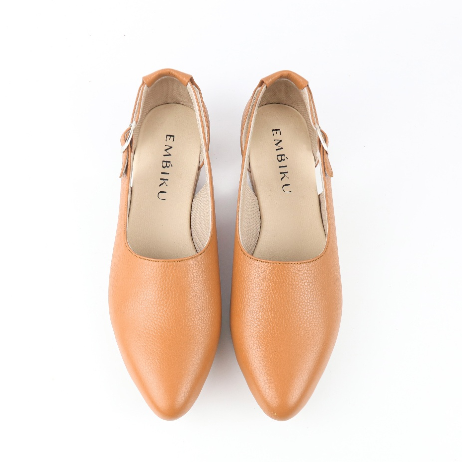 Sepatu Kulit Wanita - Sepatu Flat Kulit Wanita Asli - Sepatu Kulit Garut Asli