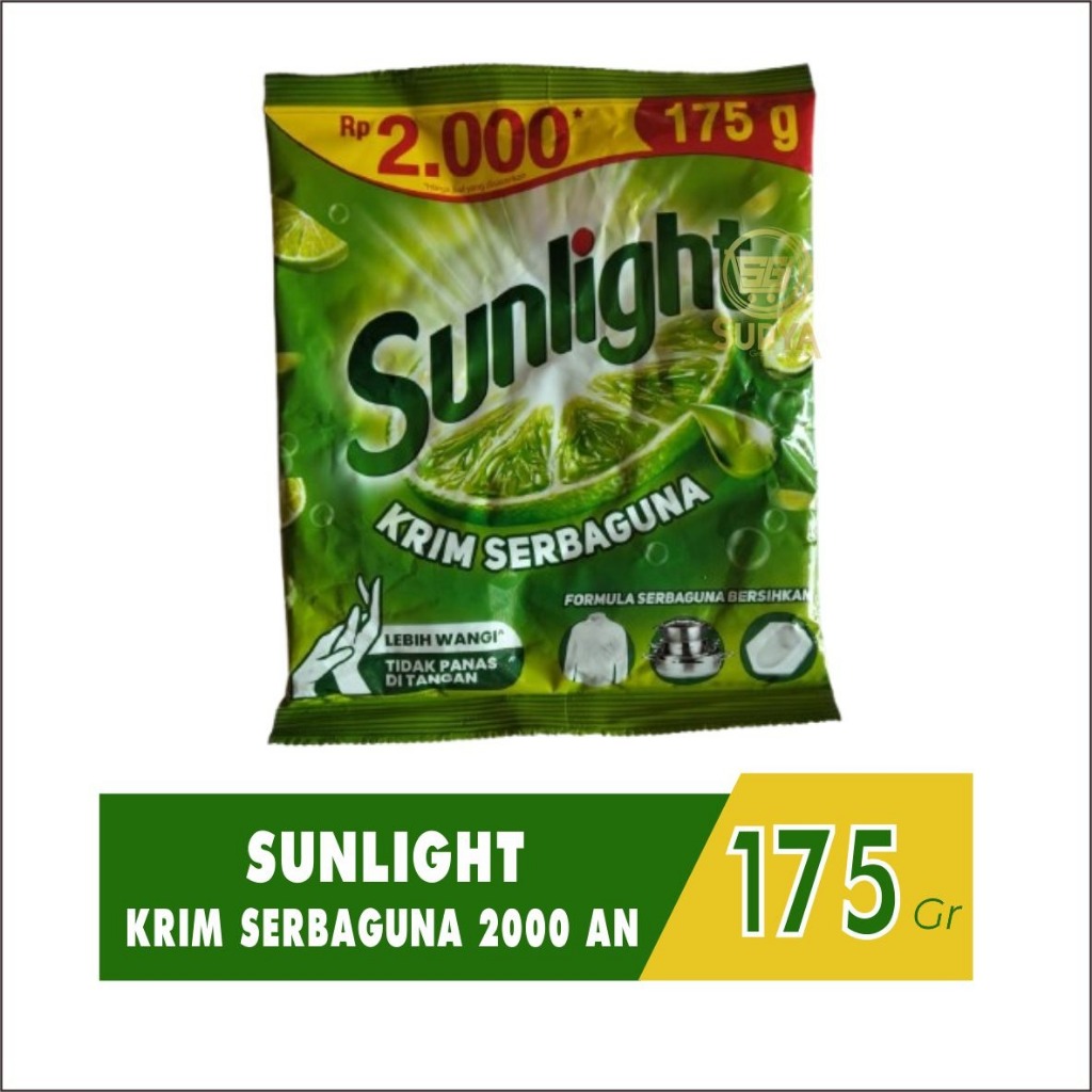 Sunlight Cream Colek Kemasan 175gr/2000 [SACHET]