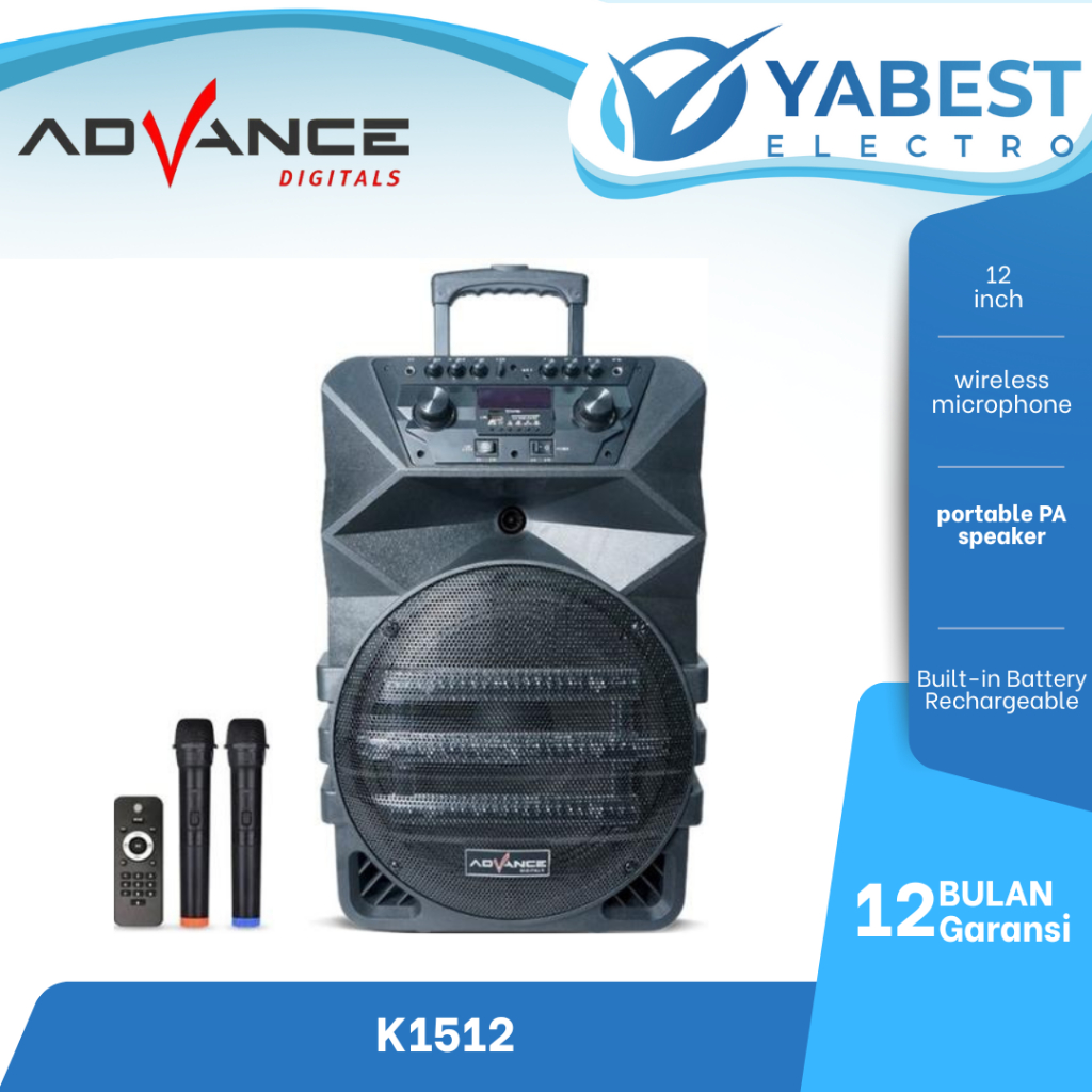 Speaker Advance K1212 Bluetooth Portable