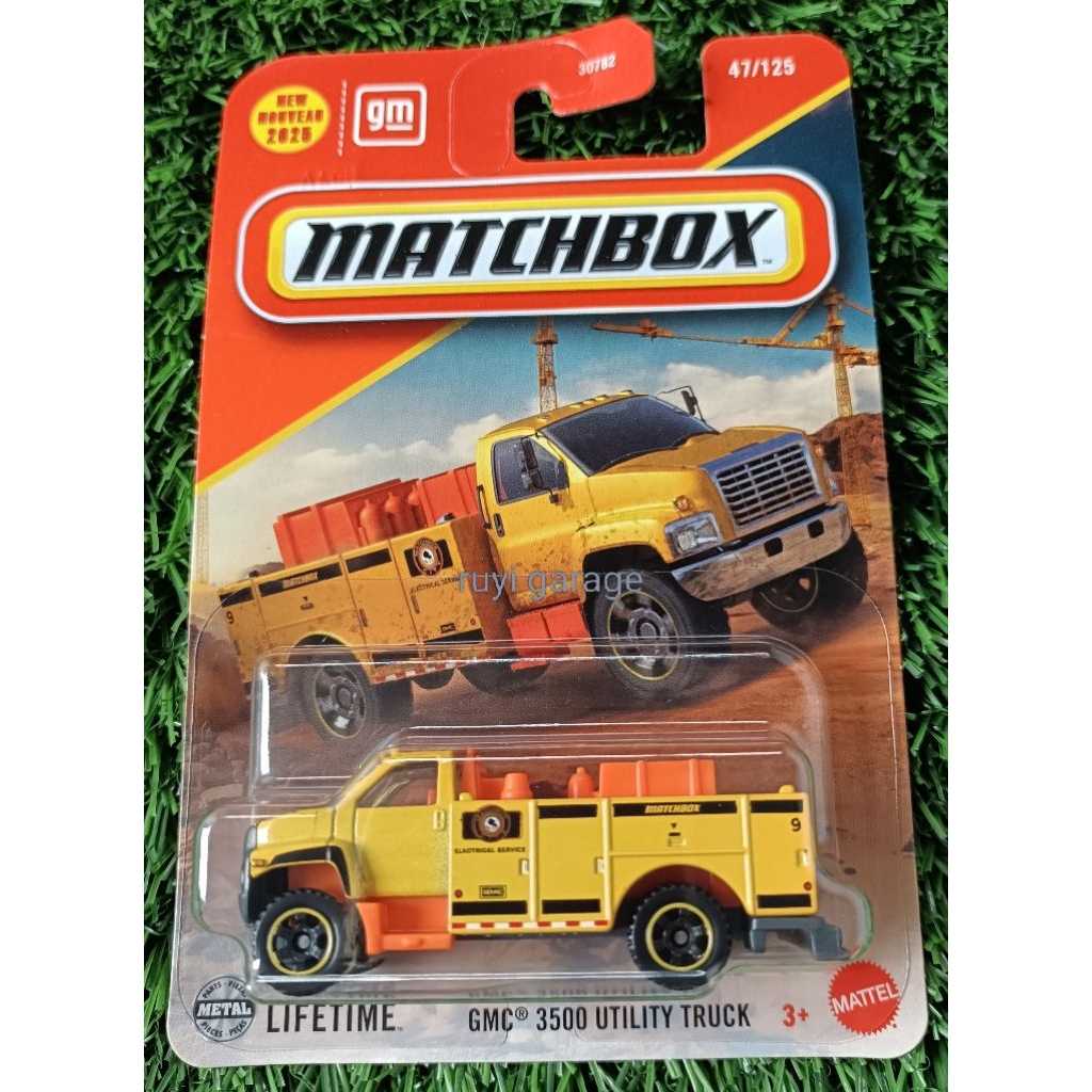 MATCHBOX GMC 3500 UTILITY TRUCK KUNING YELLOW