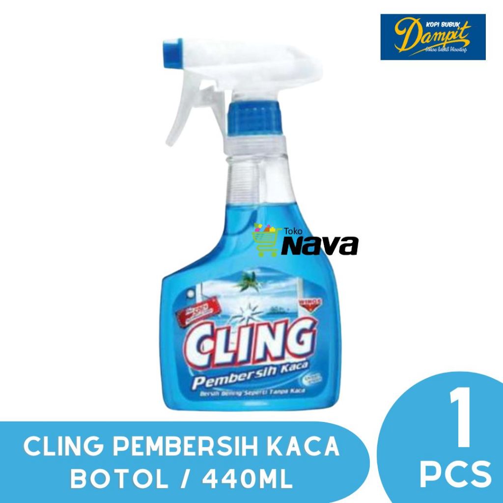Cling Wingscare Pembersih Kaca / Botol 440ml / Pembersih Kaca Cling