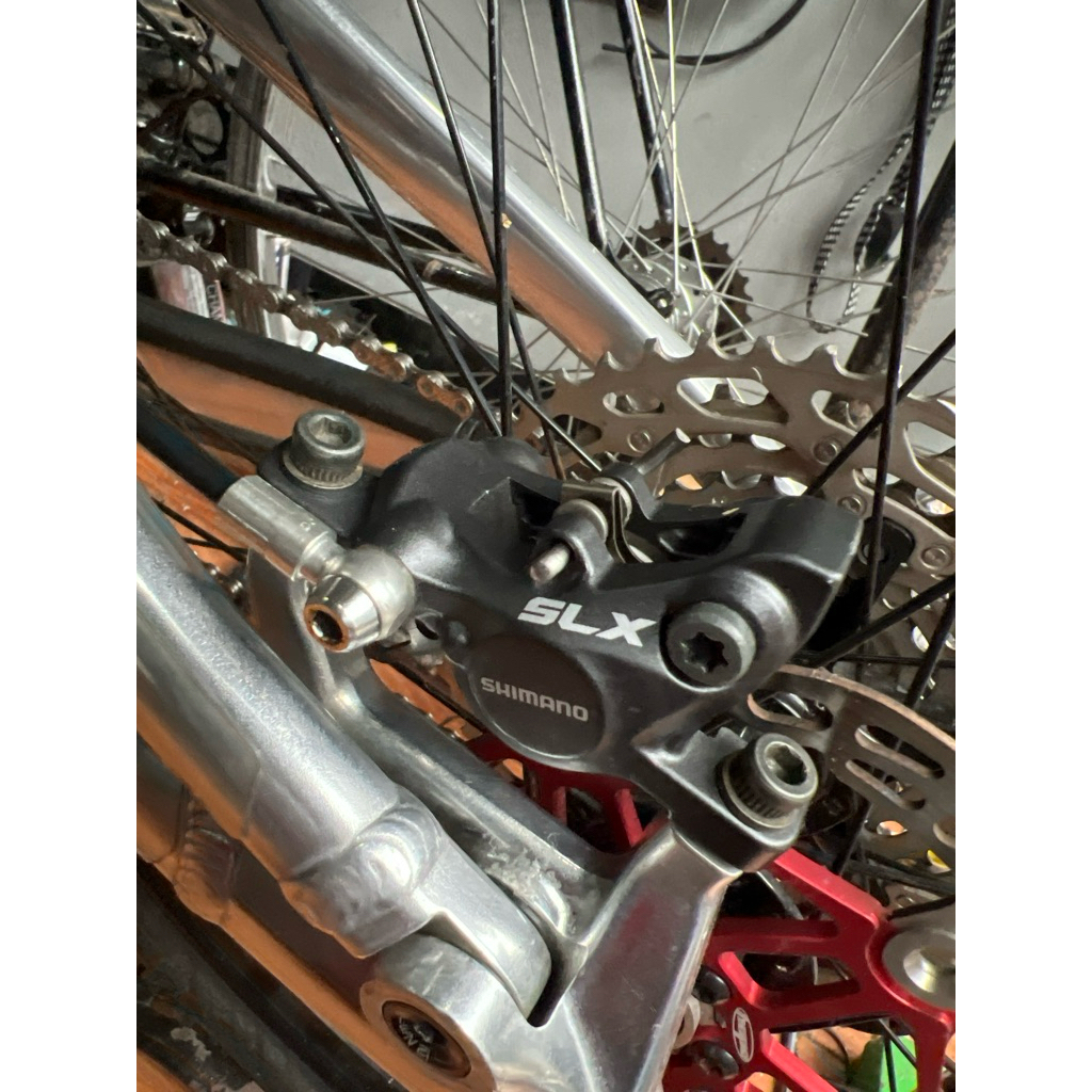 brakeset shimano slx m666 kaliper pad aman mulus