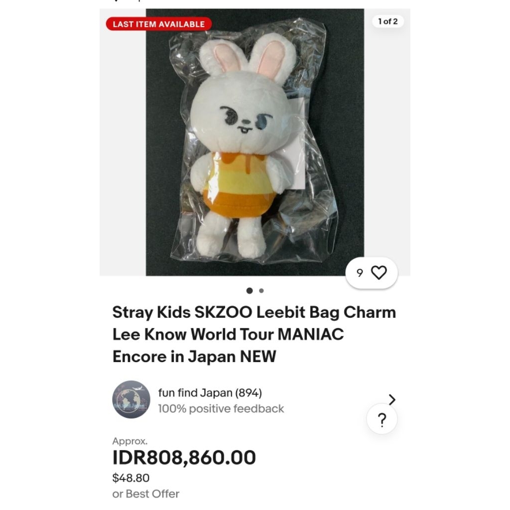 BONEKA DOLL SKZOO PLUSH LEEBIT ORIGINAL MERCH JYP  MANIAC KOSTUM PUDING