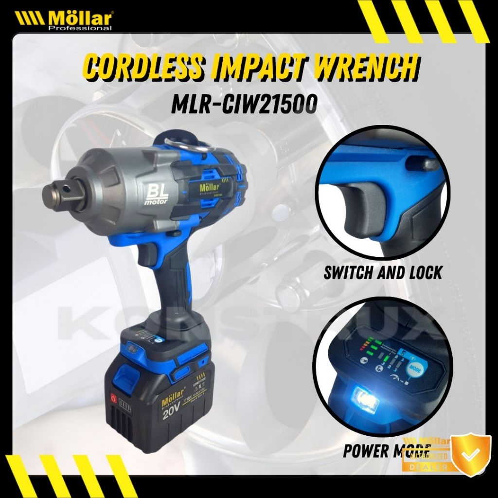 Cordless Impact Mollar CIW21500 Bor Impact Baterai Mollar