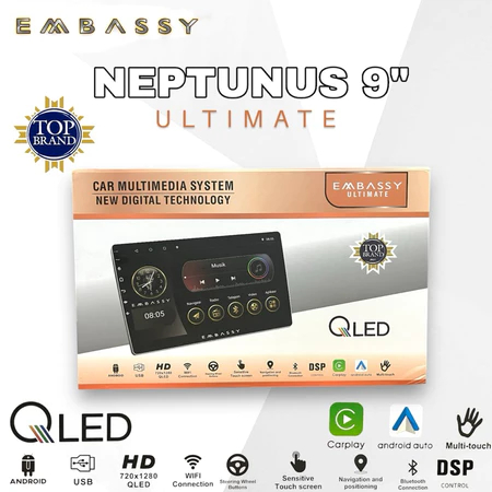Head unit EMBASSY ULTIMATE Android 9" inch Ram 2/32 CARPLAY  Head unit Android 9" inch Ram 2/32 CARP