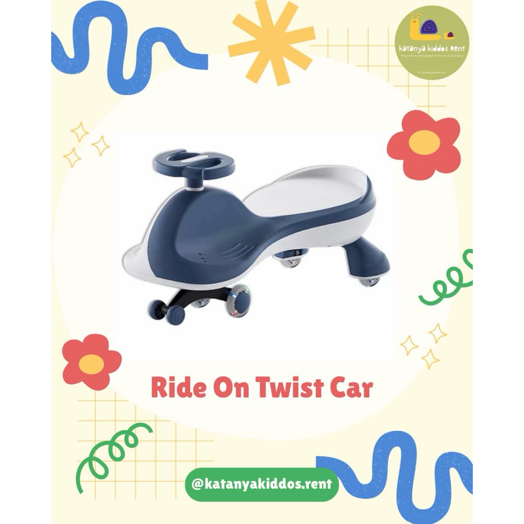 (SEWA) Ride On Twist Car - Mainan Mobil anak @katanyakiddos.rent