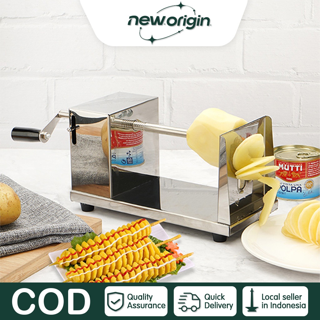 Alat Viral Mesin Kentang Ulir  Mesin Kentang Ulir Alat kentang Curly Stainless Steel Alat Pemotong K