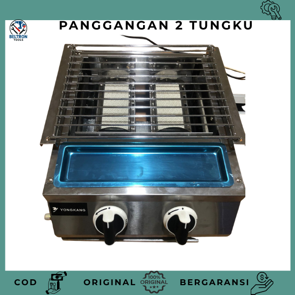 YONGKANG Kompor panggangan 2 tungku 3 Tungku