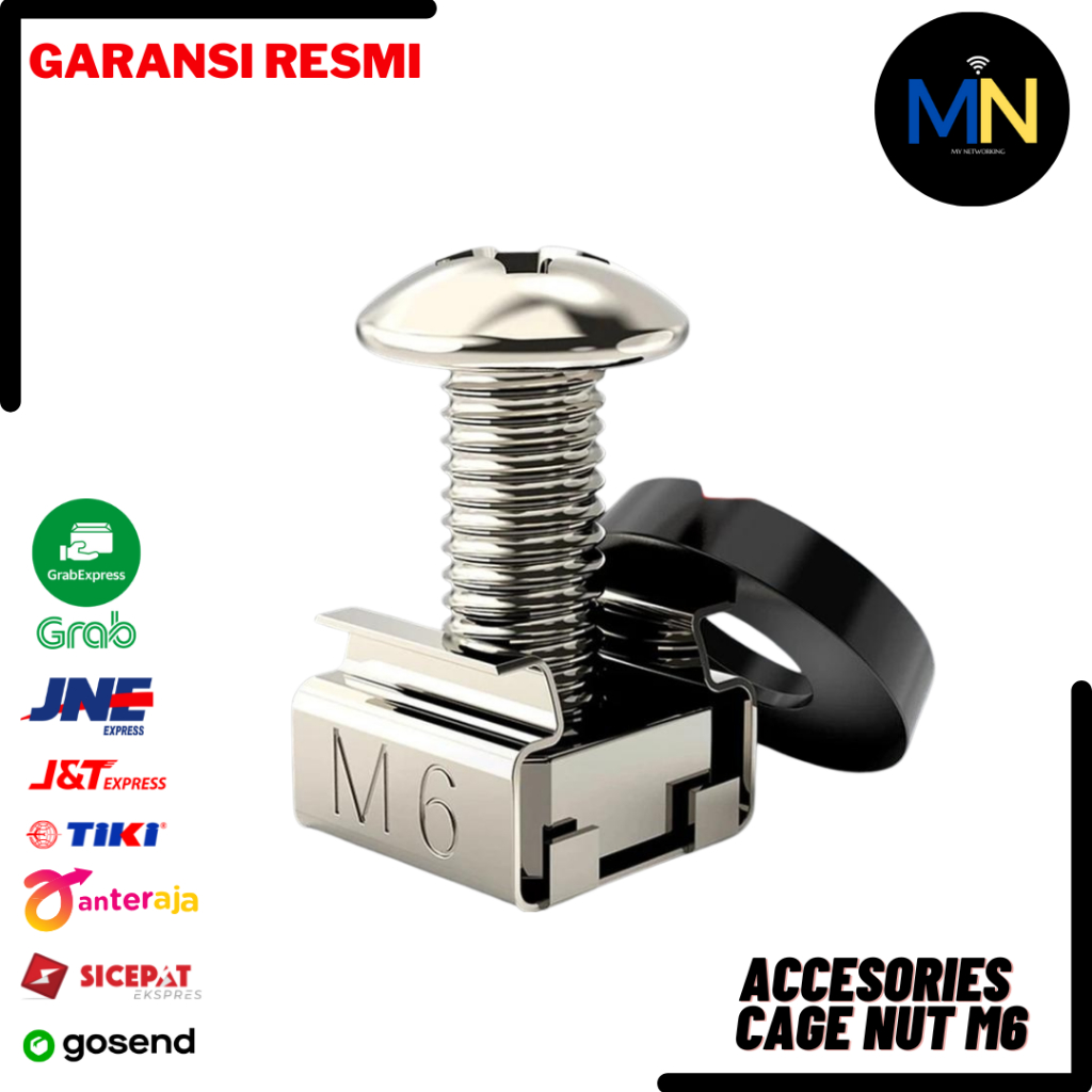 Baut Rak Server M6 / Cage Nut M6