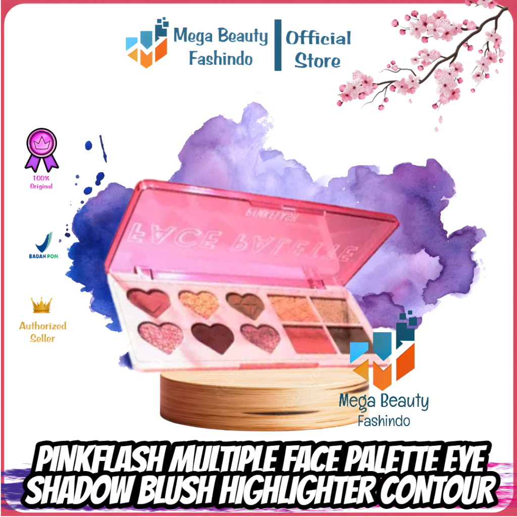 PINKFLASH M02 OhMyLove Multiple Face Palette Eyeshadow Blush Highlighter Contour