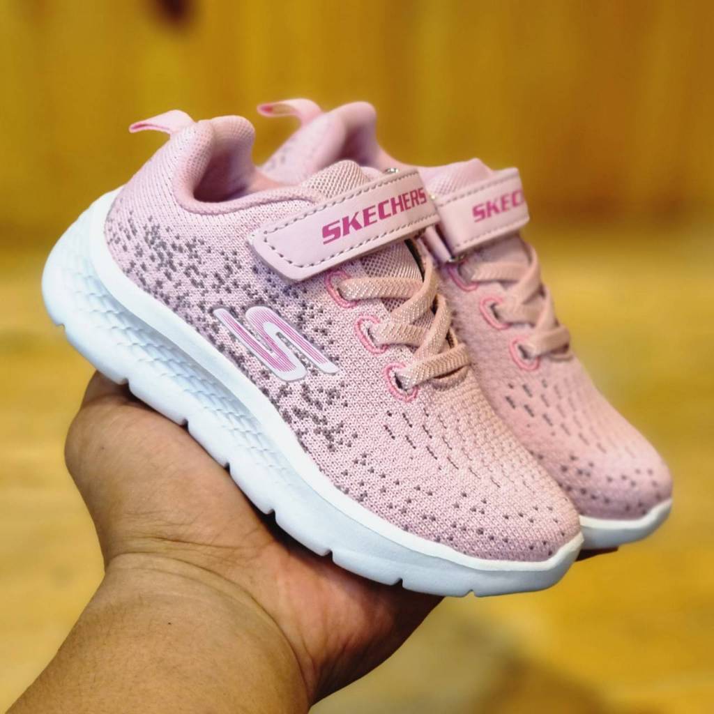EVACOLLECTIONS Skechers Sepatu Anak Perempuan Pink Premium