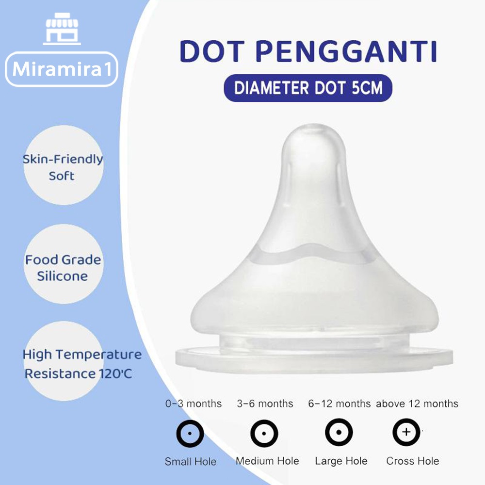 Dot Nipple 3Rd Generation 5Cm Bahan Food Grade Silikon Bebas Bpa Lembut Dan Tahan Lama