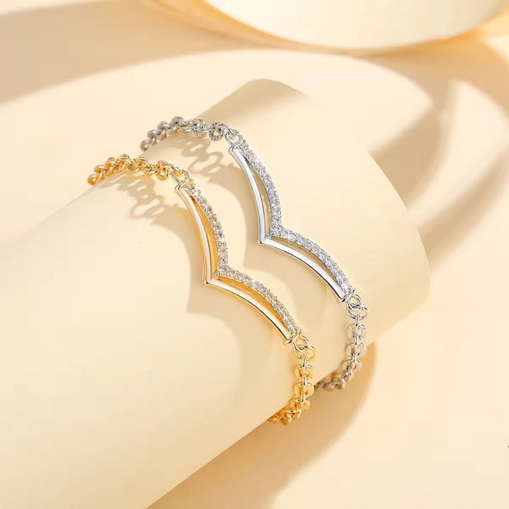 gelang serut cantik titanium perak titanium fashion wanita elegan